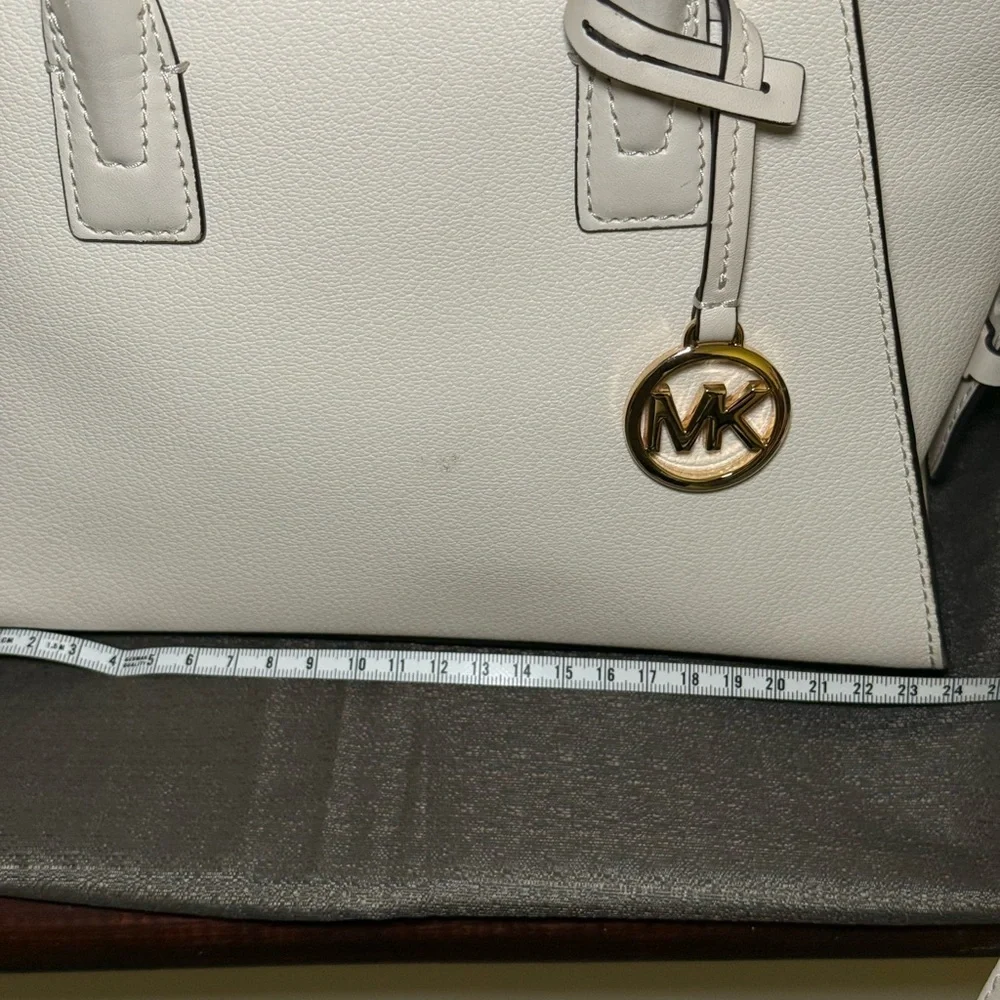 Michael Kors Avril Small Pebbled Leather Crossbody Satchel